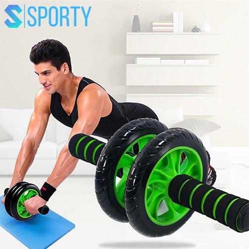 Con lăn tập bụng 2 bánh, dụng cụ tập gym giúp cơ săn chắc ngay tại nhà SPORTY YGW5