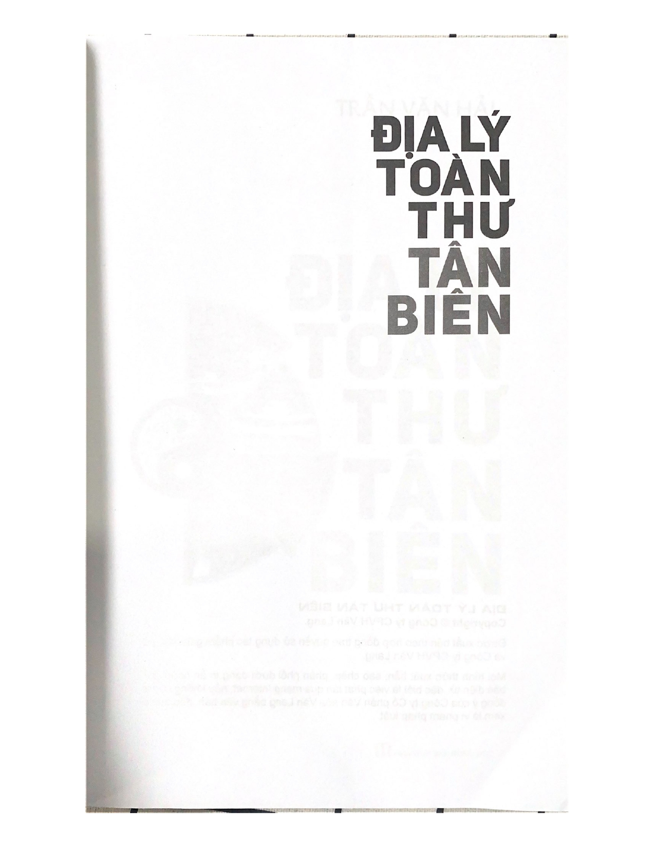 Địa Lý Toàn Thư Tân Biên (Tái Bản) - Vanlangbooks