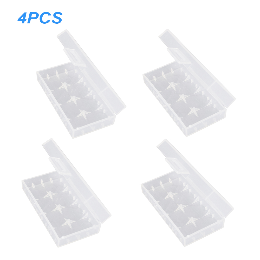 Hộp Đựng Pin 18650 Trong Suốt Chất Lượng Cao Bằng Nhựa Bền Có Nắp Đậy, 2