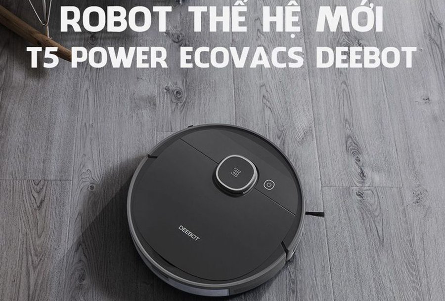 Robot hút bụi thông minh Ecovacs Deebot T5 Power - Hàng chính hãng