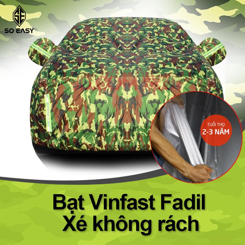 Bạt phủ xe ô tô VINFAST FADIL cho xe ô tô 4 chỗ gấp xếp gọn gàng, kèm túi đựng, chất liệu vải dù Polyester Oxford Fabric