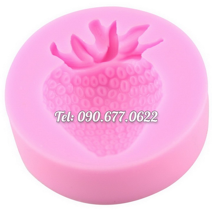 Khuôn silicone làm rau câu trái dâu tây - Mã số 1112