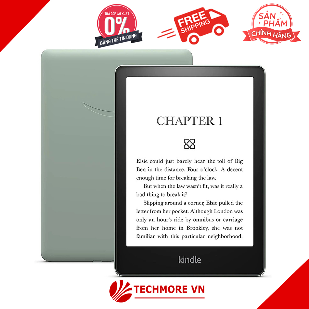 Máy đọc sách All New Kindle Paperwhite 5 11th Gen - Hàng nhập khẩu - 16GB-GREEN