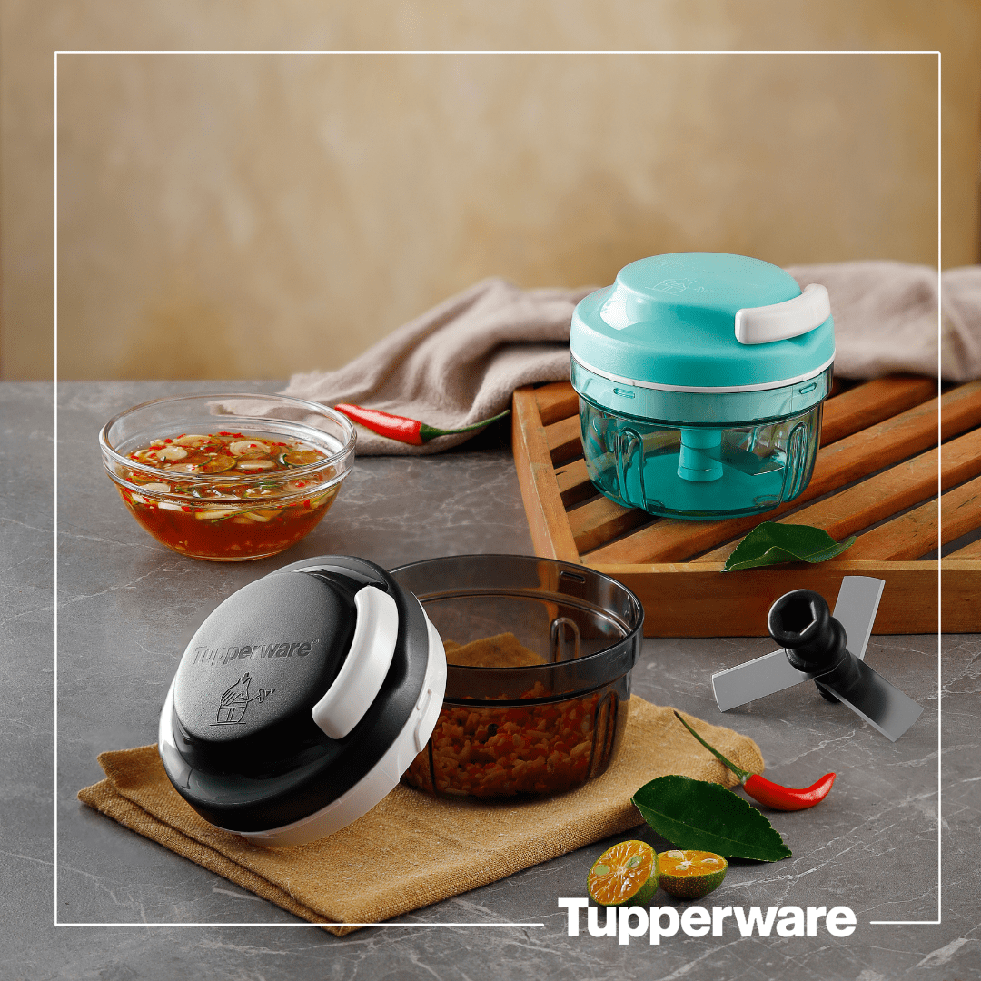 Dụng Cụ Xay Thực Phẩm Tupperware Turbo Chopper - Hàng Chính Hãng