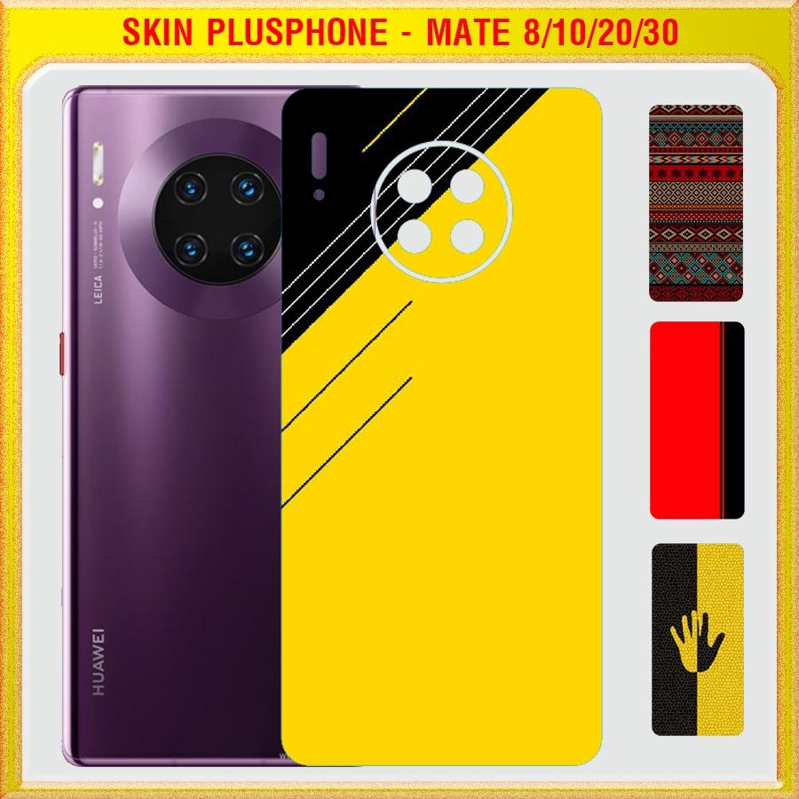 Dán Skin cho mặt sau Huawei Mate 8, Mate 10, 10 Pro, Mate 20, 20x, Mate 30 in phối màu