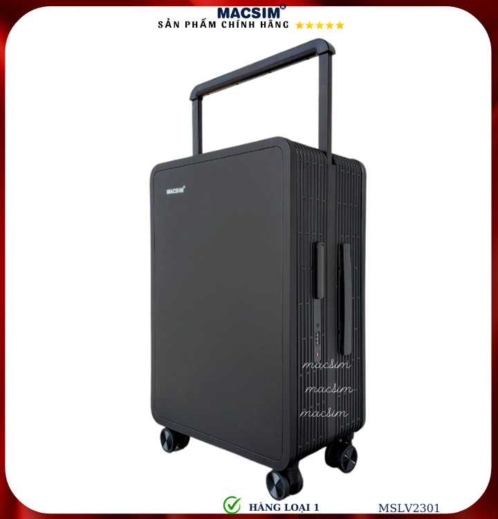 Vali cao cấp Macsim SMLV2301 cỡ  24inch màu đen - Hàng loại 1