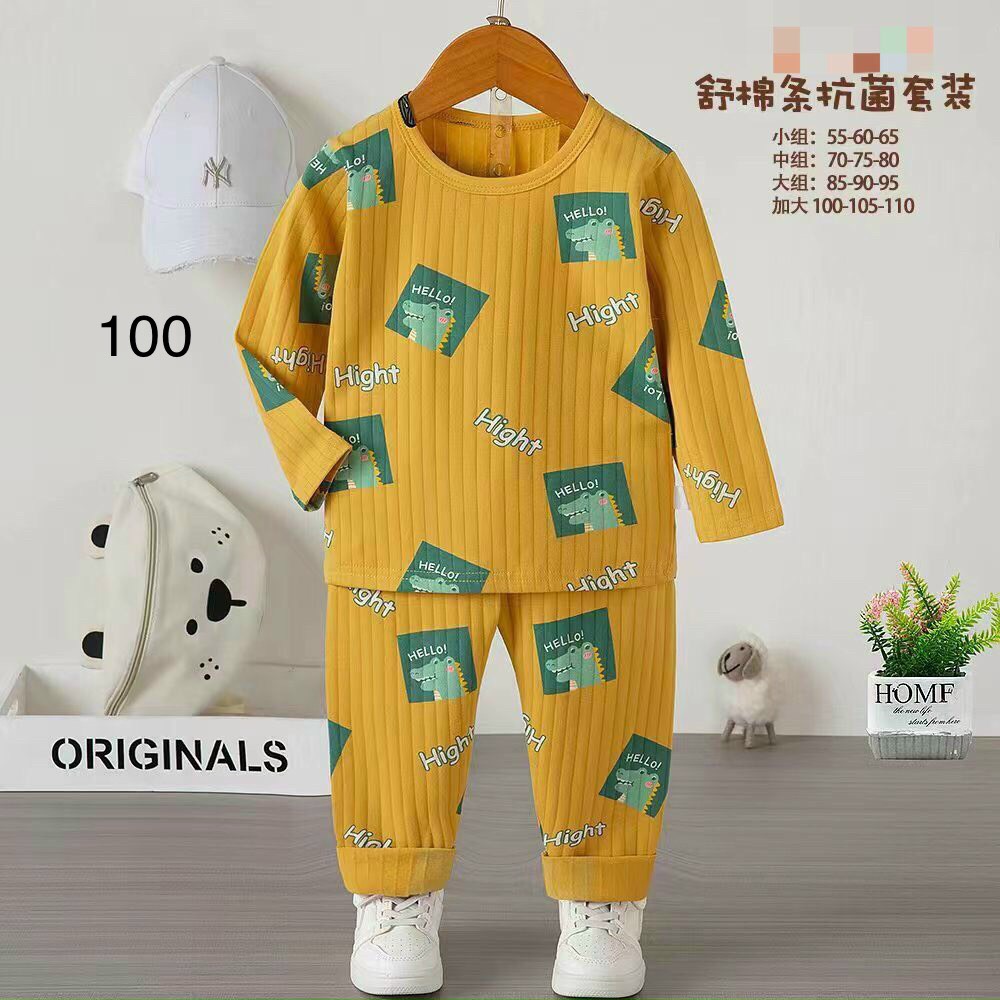 Bộ cotton dài cho bé trai 9-40kg