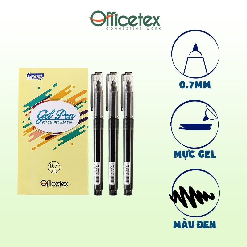 Bút gel mực đen / xanh OT-GP002 (6 Cây)