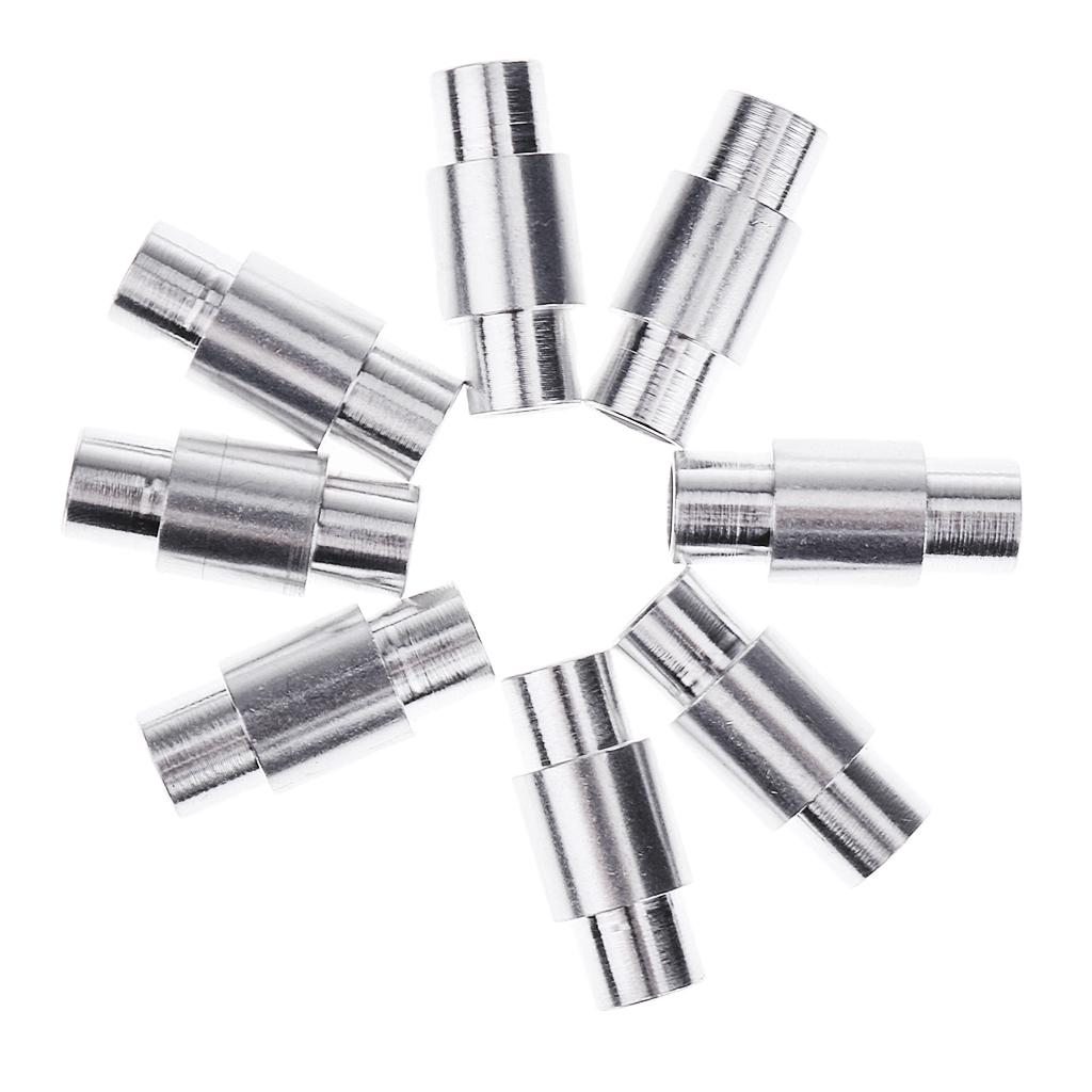8 Pieces Aluminum Long Sleeve Inline Roller Skate Wheels Replacement Spacers