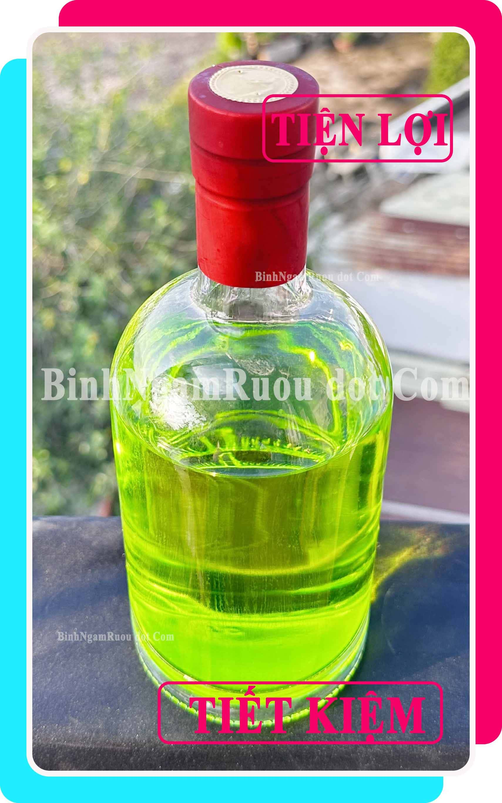 [Mua 5 Tặng 1 ] C41 Chai Đựng Rượu Thủy Tinh Hình Tròn Bầu Cao Cấp 750ml - Đẹp Cao Cấp - Nắp Kín Thủy Tinh Trong - Tặng Biếu Sang Trọng