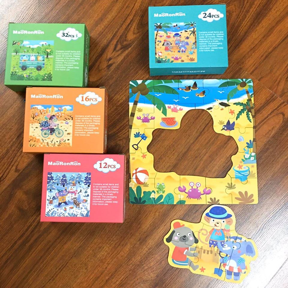 Bộ ghép hình Puzzle 4 cấp độ (giao ngẫu nhiên)