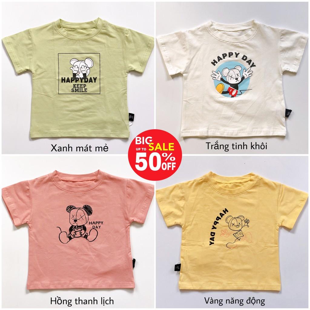 AT51 ÁO PHÔNG TRẺ EM HÀN QUỐC - CPKID HAPPY DAY - SỢI ORGANIC - AN TOÀN DA BÉ - THÂN THIỆN MÔI TRƯỜNG