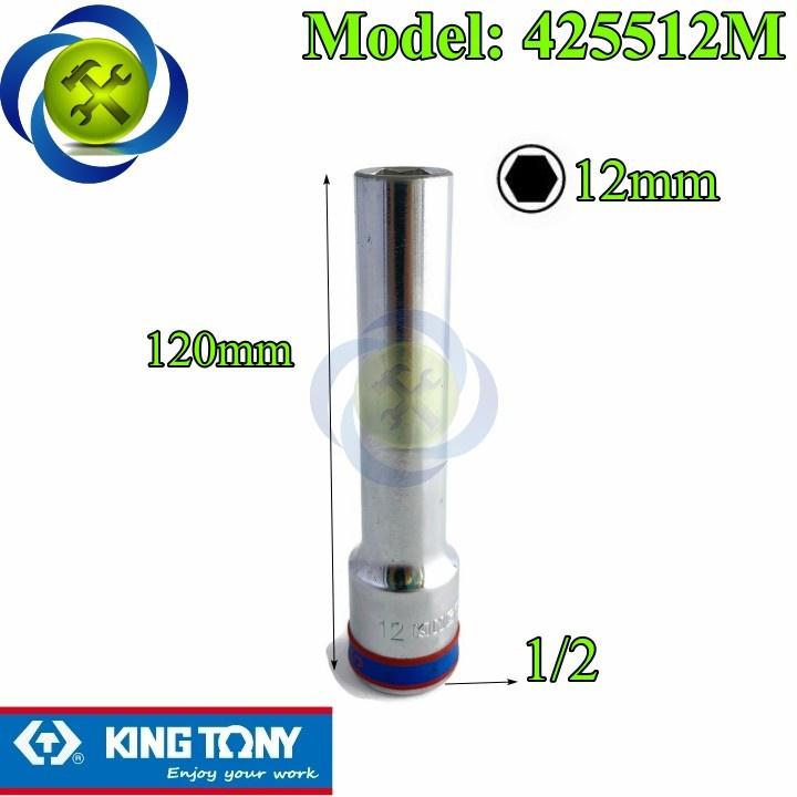 Tuýp 1/2 dài 120mm KINGTONY loại 6 cạnh màu trắng