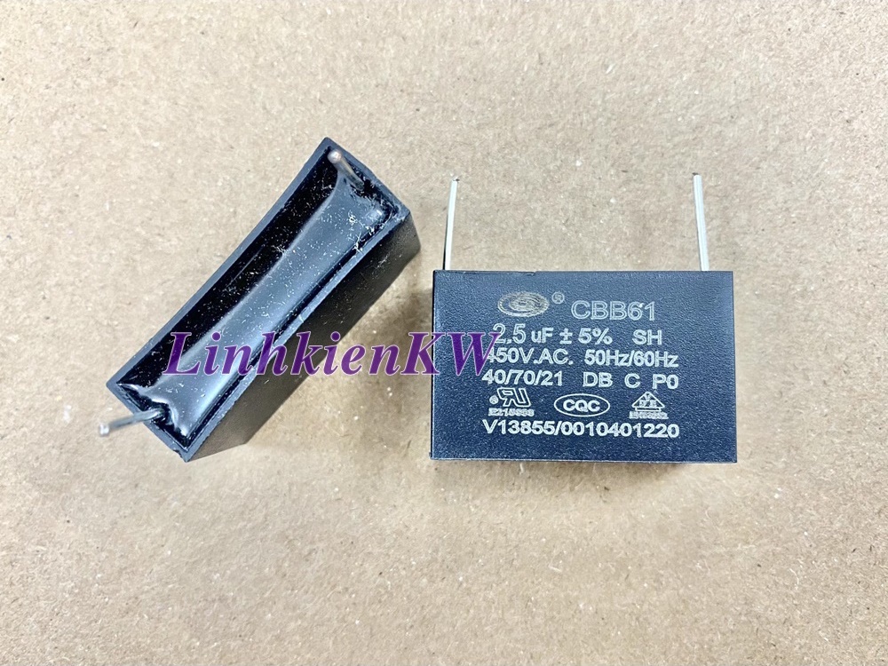 2 cái Tụ Quạt 2.5uf 450v Chân kim Mới Chính gốc 100%