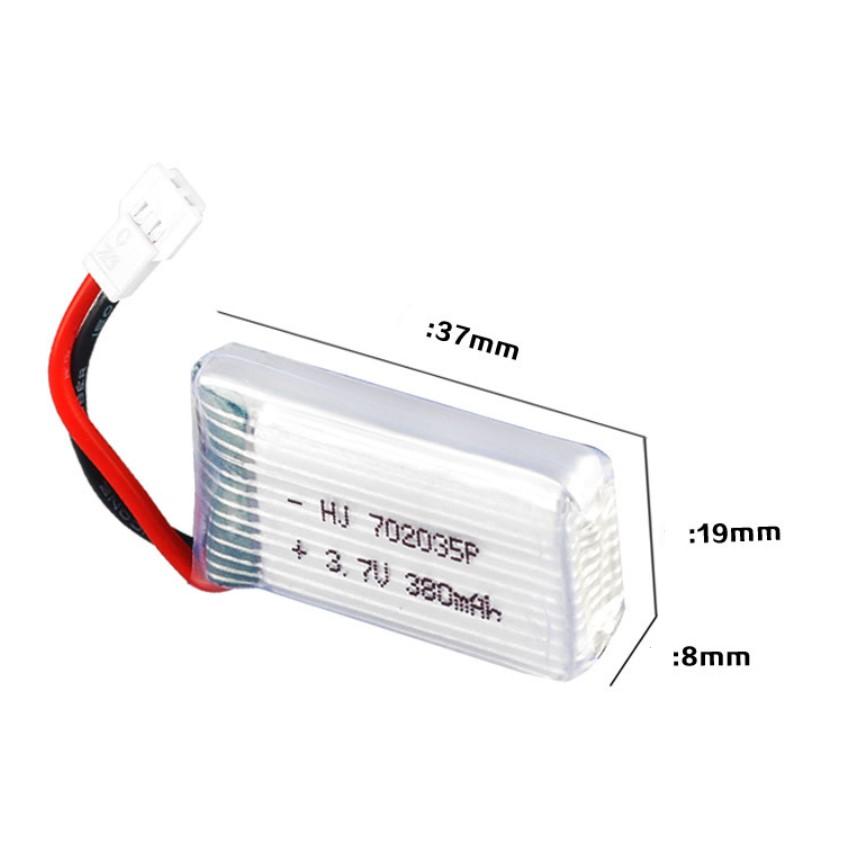 Pin và sạc usb 3.7v 380mah Pin sạc máy bay có mạch bảo vệ xả 20c