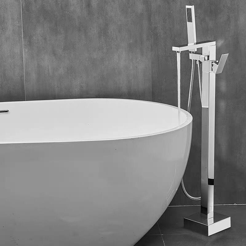 Sen cây nóng lạnh dặt sàn cho bồn tắm dáng vuông