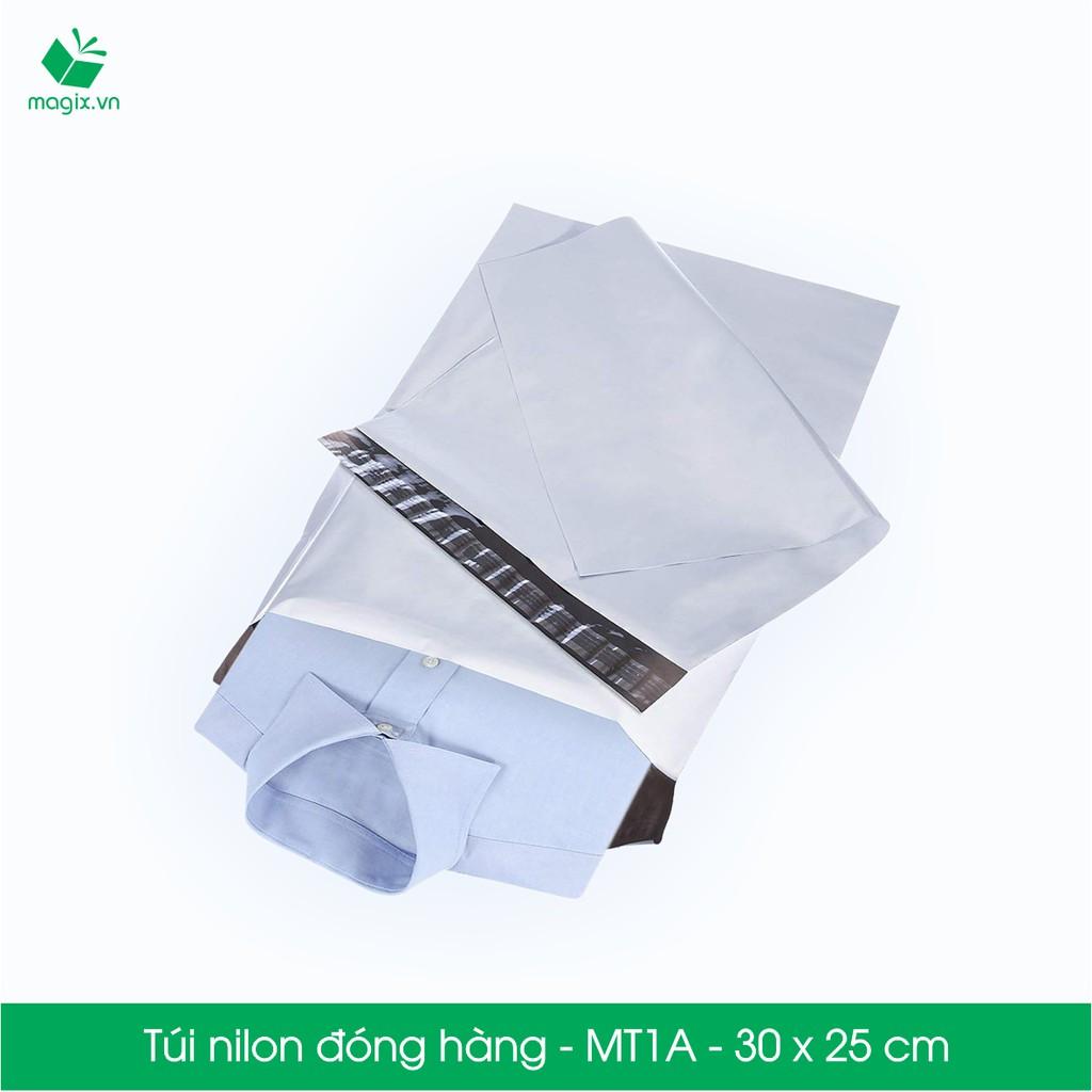 MT1A - 30x25 cm - 100 túi nilon 2 lớp đóng hàng thay thùng hộp carton