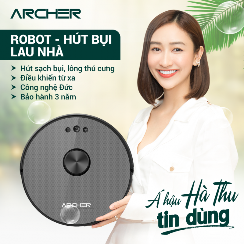 Robot Hút Bụi Lau Nhà Archer Ar950 - Hàng chính hãng