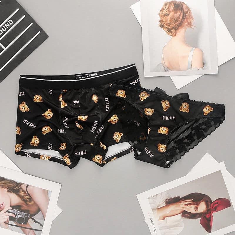 Quần Lót Đôi Nam Nữ 17CENTII Sexy Phối Ren Co Giãn 4 Chiều Mềm Mịn