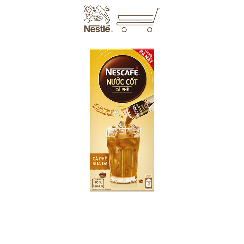 Nước cốt cà phê NESCAFÉ - CÀ PHÊ SỮA ĐÁ (hộp 5 gói)