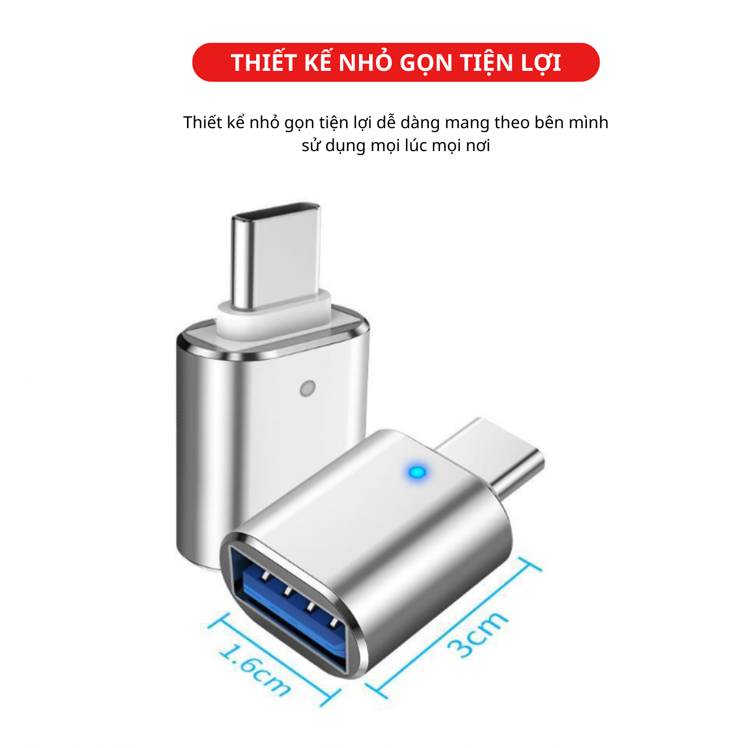 Đầu Chuyển Đổi USB TYPE-C Sang USB 3.0 - Hàng Chính Hãng Tamayoko