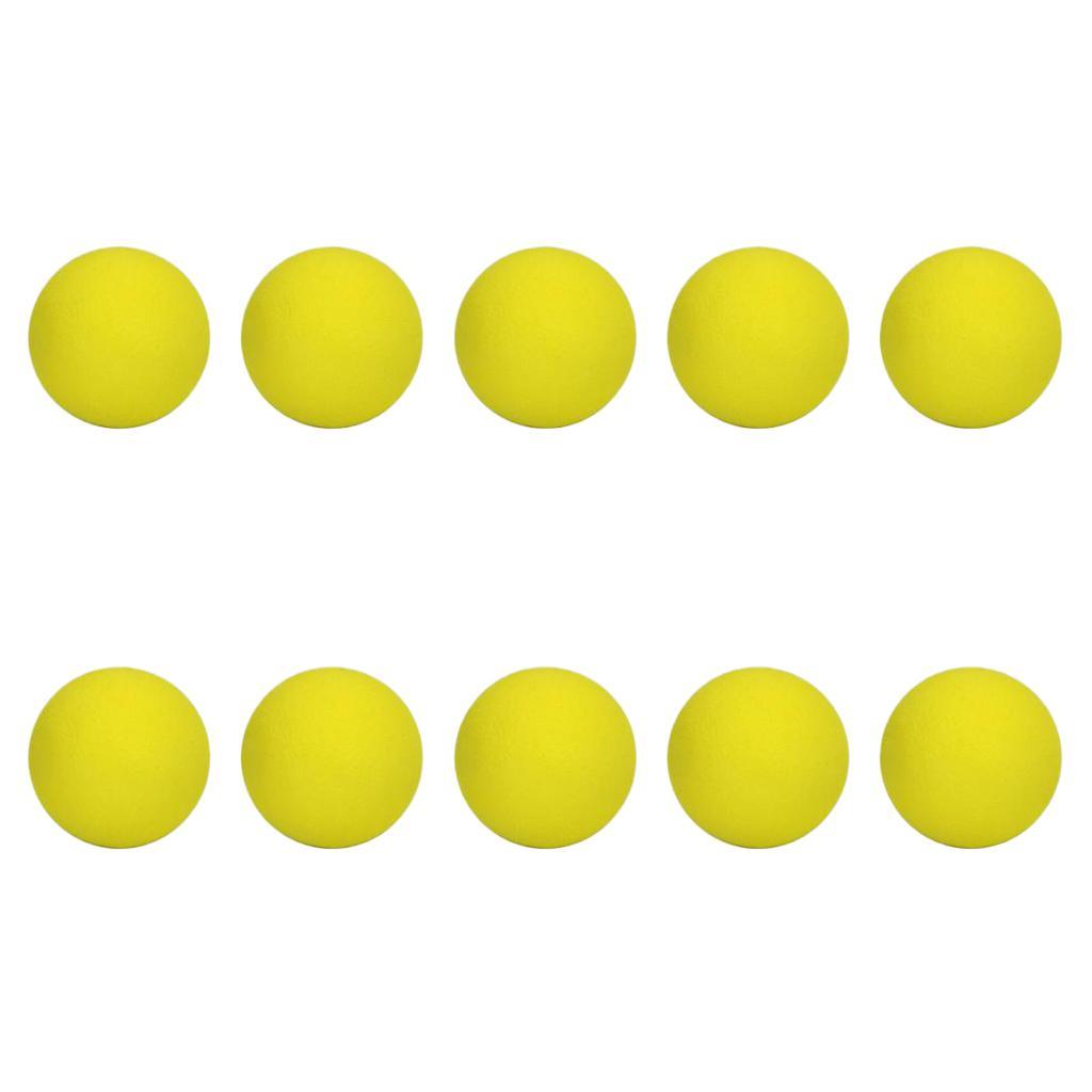 2x10 Pieces EVA Foam Golf Swing Exercises Practice Training Balls Yellow