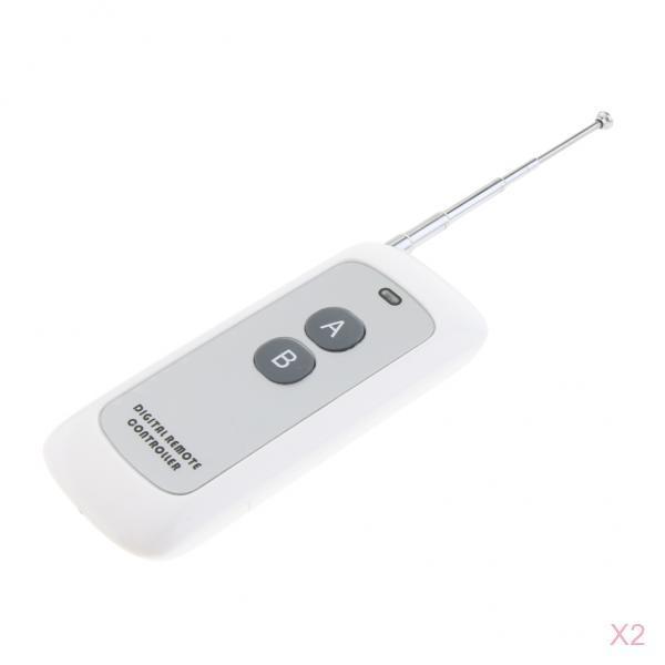 2x 1000M DC12V 433MHz 10A 1 CH RF Relay Smart Wireless Remote Control Switch