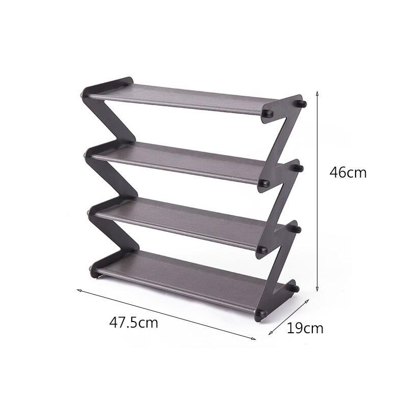 "Z" Shape Shoe Rack Shoe Tower Organizer Cabinet Entryway Stackable Storage Shelf Unit Tool Shoes Organizer Household Accessory