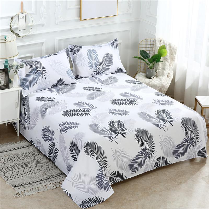34 Bộ Giường Ngủ 1 Giường Nữ Hoàng Vương Sinh Đôi Bông/Polyester Tấm Phẳng Trải Giường Trang Bị Tấm bedsheets