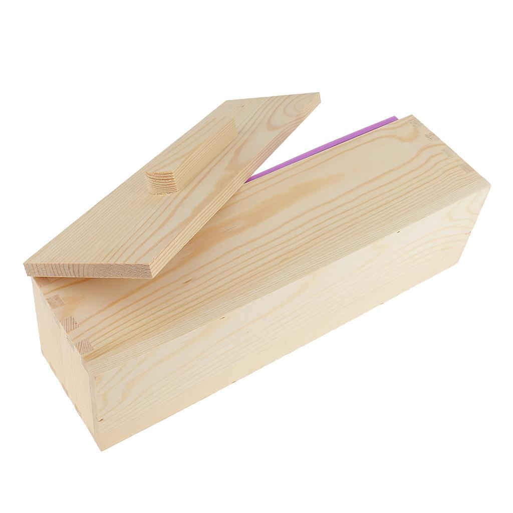 Hình Chữ Nhật Silicone Khuôn Khuôn Hộp Gỗ Lip DIY Bánh Mì Nướng Loaf Khuôn