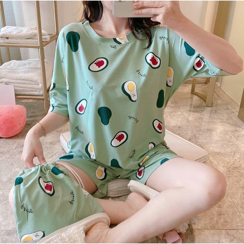 Bộ mặc nhà cotton bigsize dễ thương đồ bộ BC10