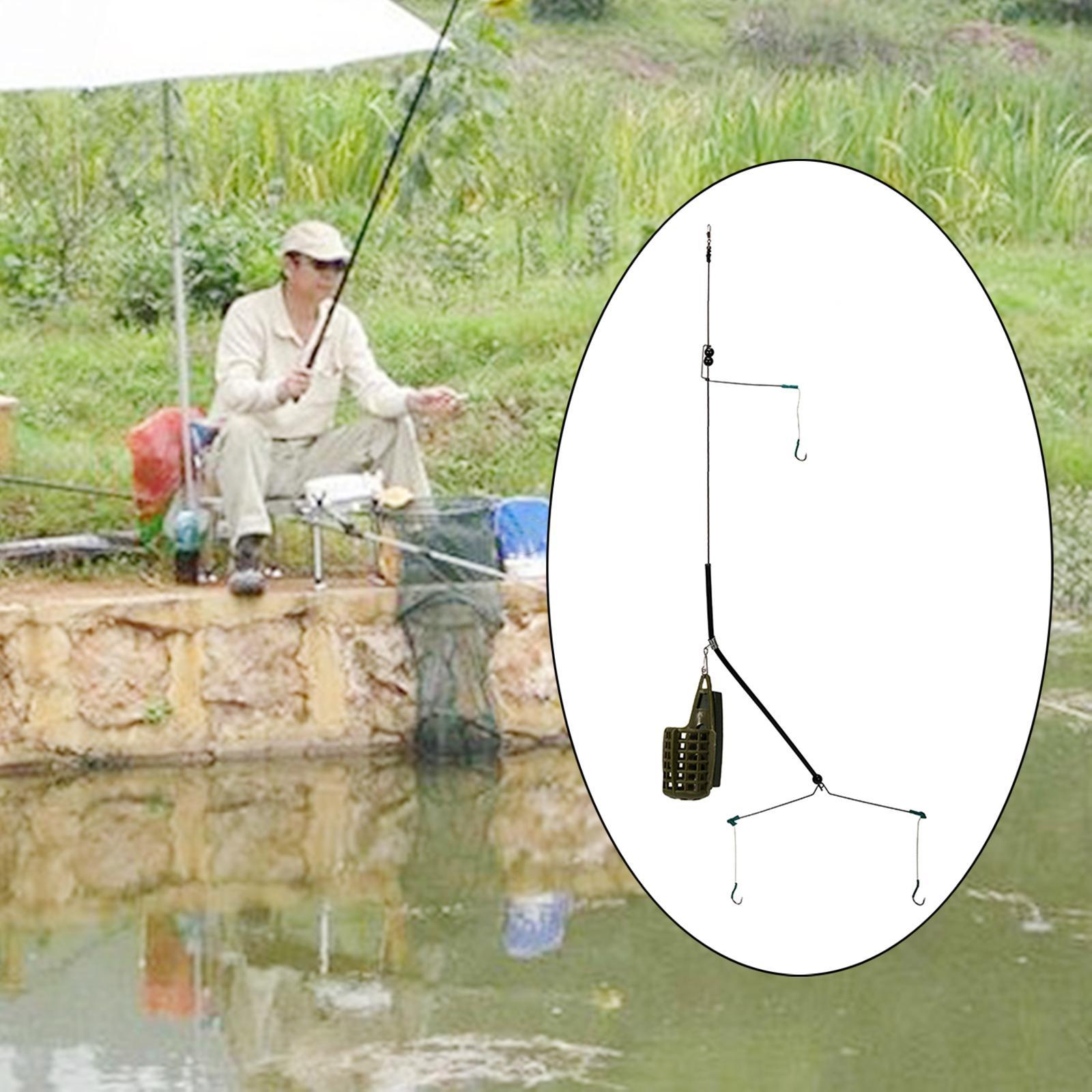 Carp Fishing Feeder ABS Thrower Green Holder Coast Fishing Supply
