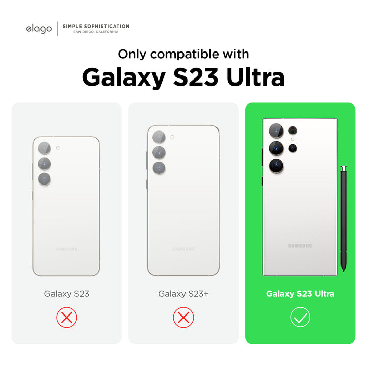 Ốp Lưng Case Dành Cho Samsung Galaxy S23 Ultra, Elago Hybrid Clear Case - Hàng Chính Hãng