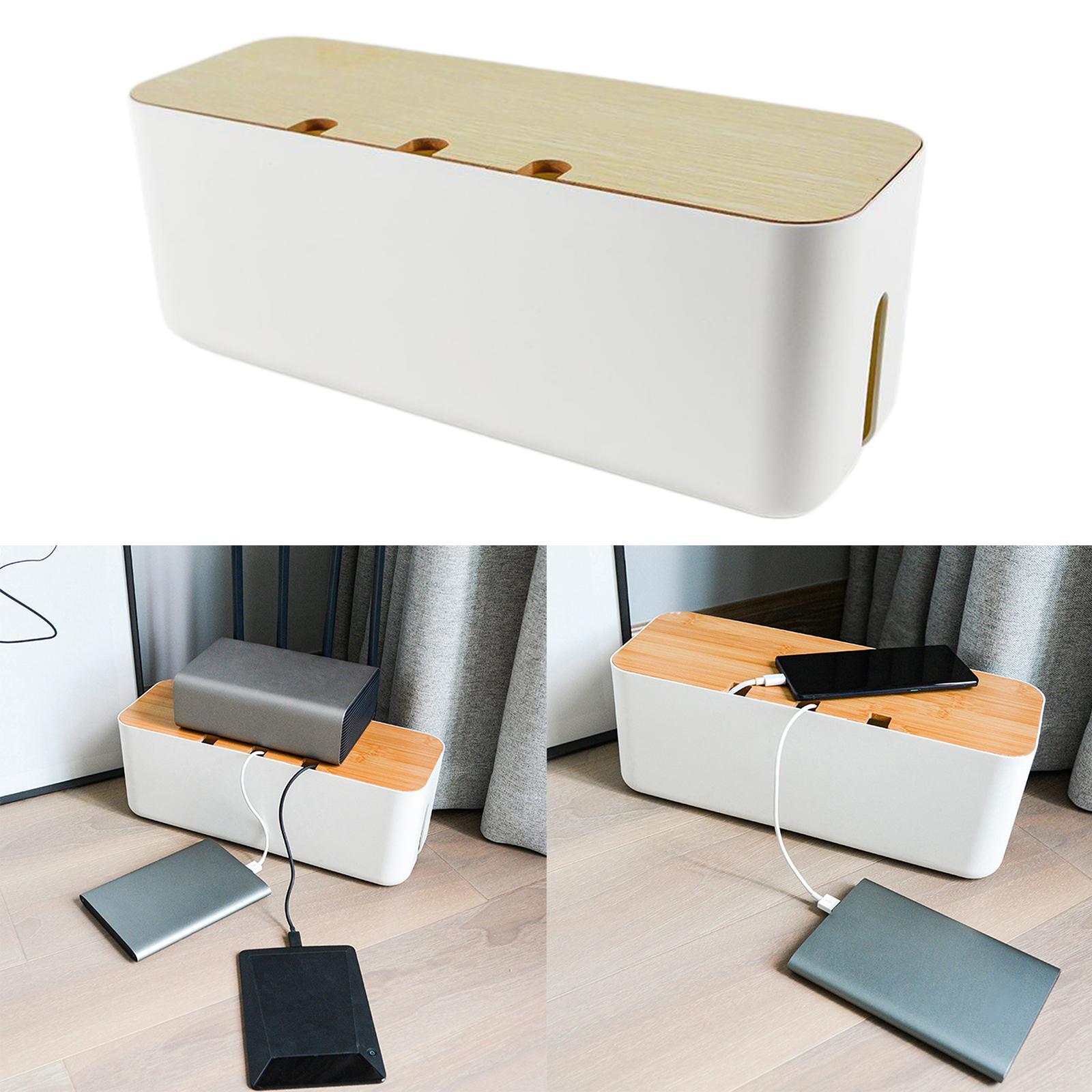 Router Shelf Storage Box Cable Management Organizer Cable Bracket for Office