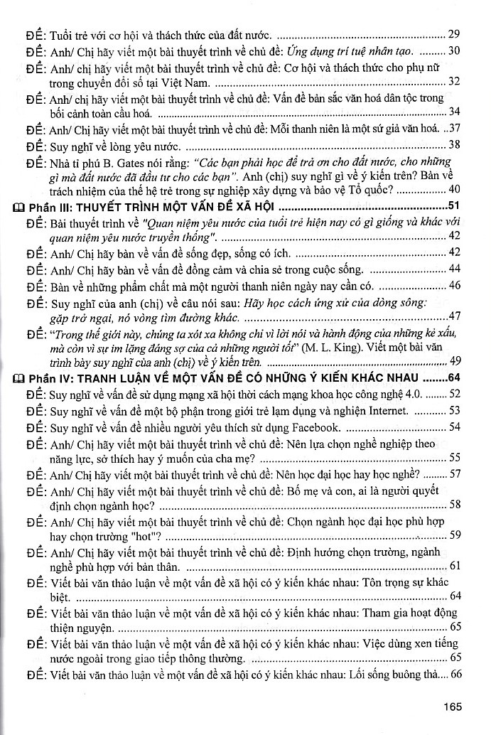 Những đề và bài văn Nghị Luận Xã Hội theo hướng mở (Dùng chung cho mọi bộ SGK)