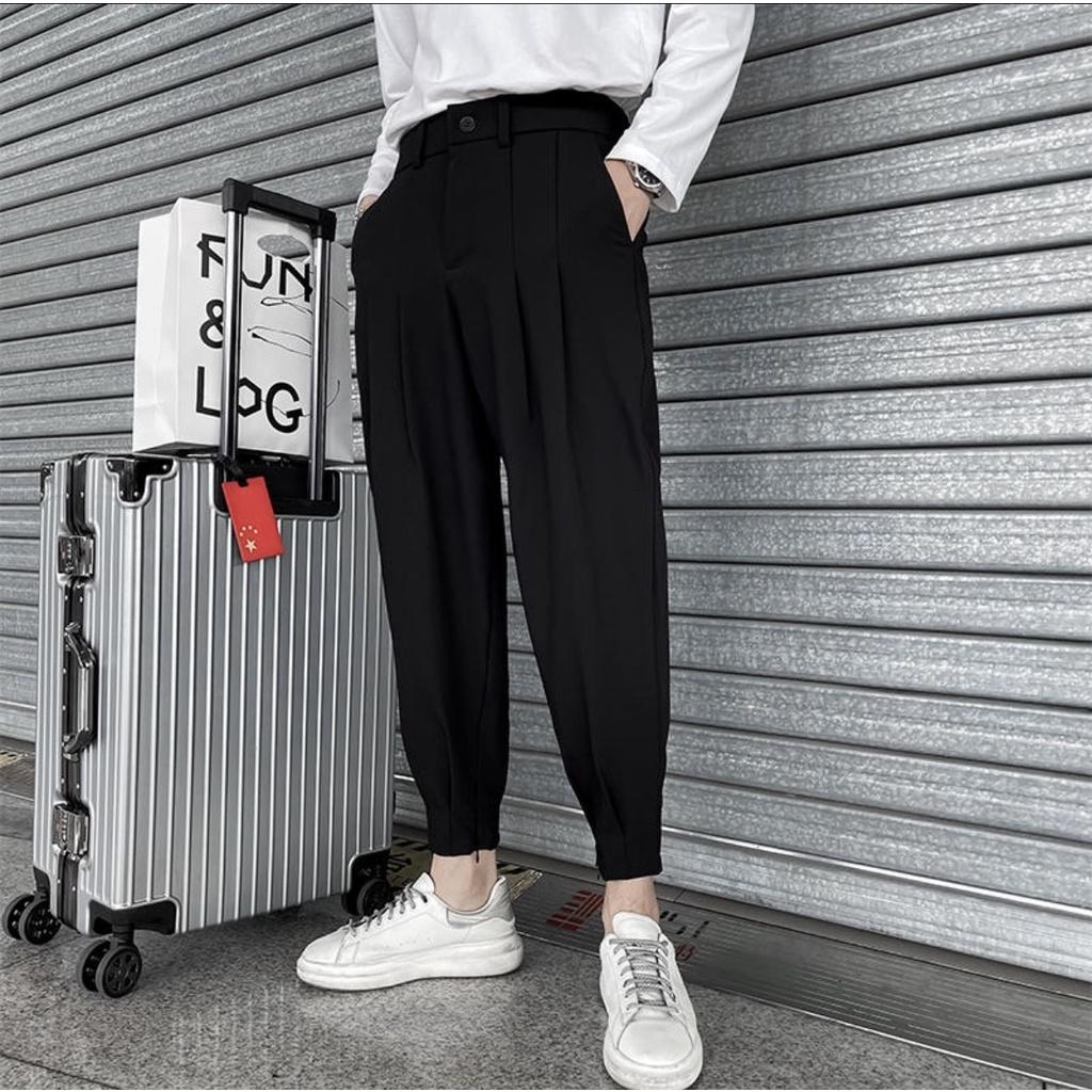 Quần Âu Nam Ống Rộng Vải Hàn cao cấp, Quần Tây Jogger Phong Cách Mới Lên Dáng Cực Đẹp