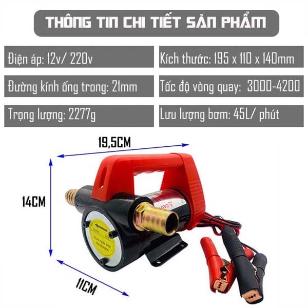 Máy bơm hút dầu nhớt, chất lỏng đa năng