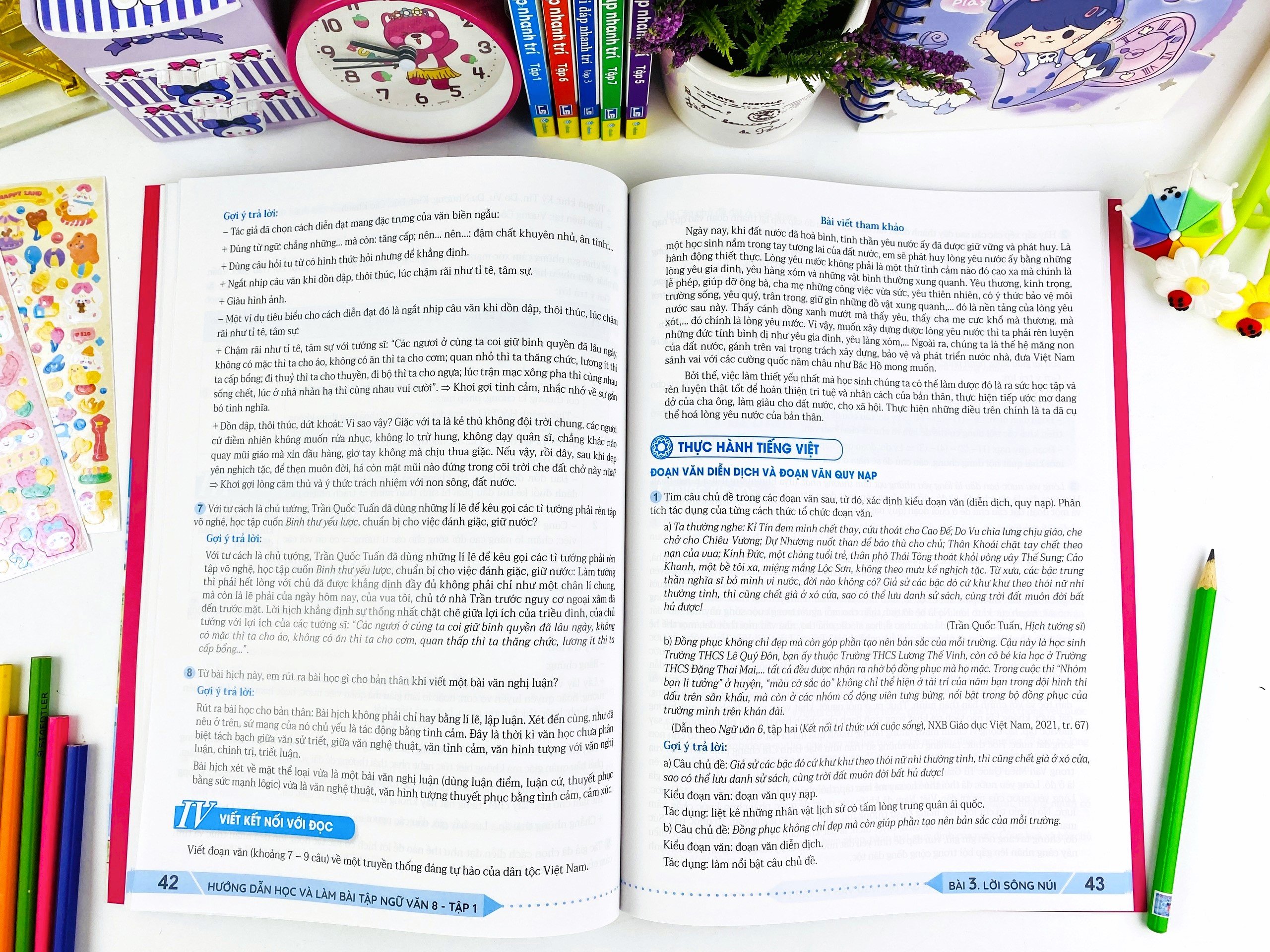 Sách - Hướng Dẫn Học Và Làm Bài Tập Ngữ Văn 8 - Biên soạn theo CT GDPT mới - Kết Nối - ndbooks