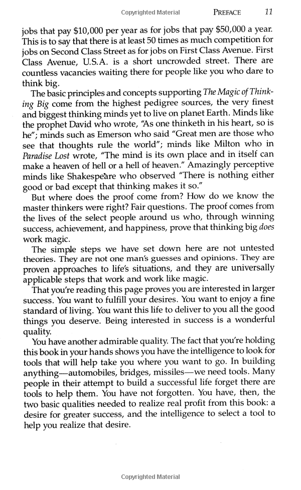 Magic Of Thinking Big