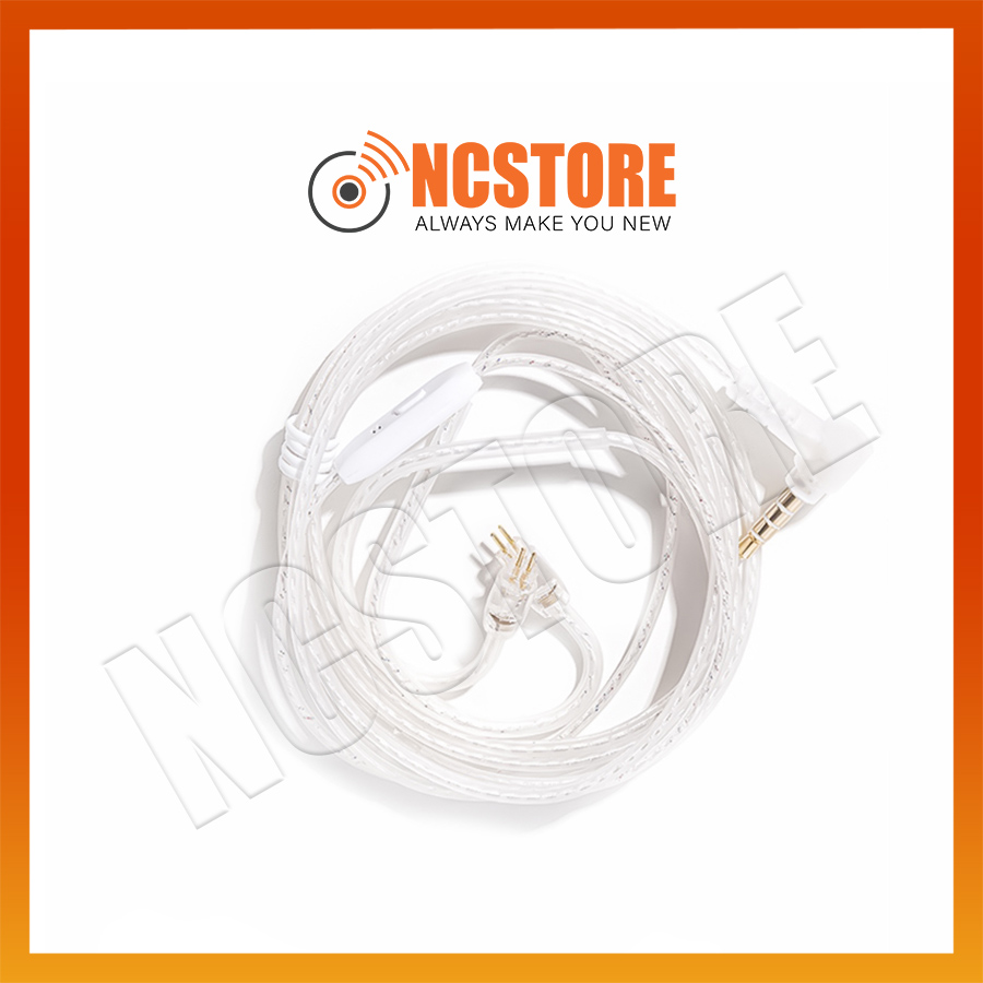 [NC] Dây Cáp nâng cấp tai nghe Có Micro đàm thoại JCALLY PJ2 OFC Đồng mạ Bạc 5N - Hàng Chính Hãng