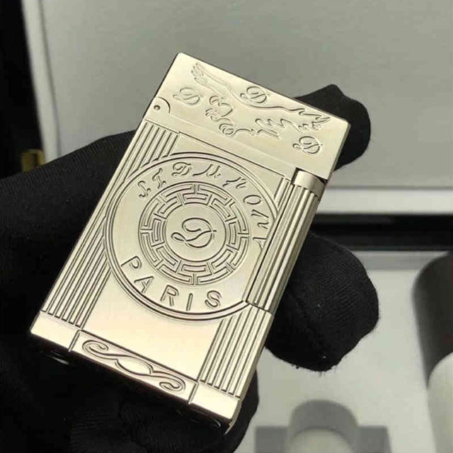 Vỏ Hột Quẹt Bật Lửa Gas Đá S.T Upon TL40B Thiết Kế Họa Tiết Đại Bàng Cổ Đại Độc Đáo - Dùng Gas Đá Cao Cấp