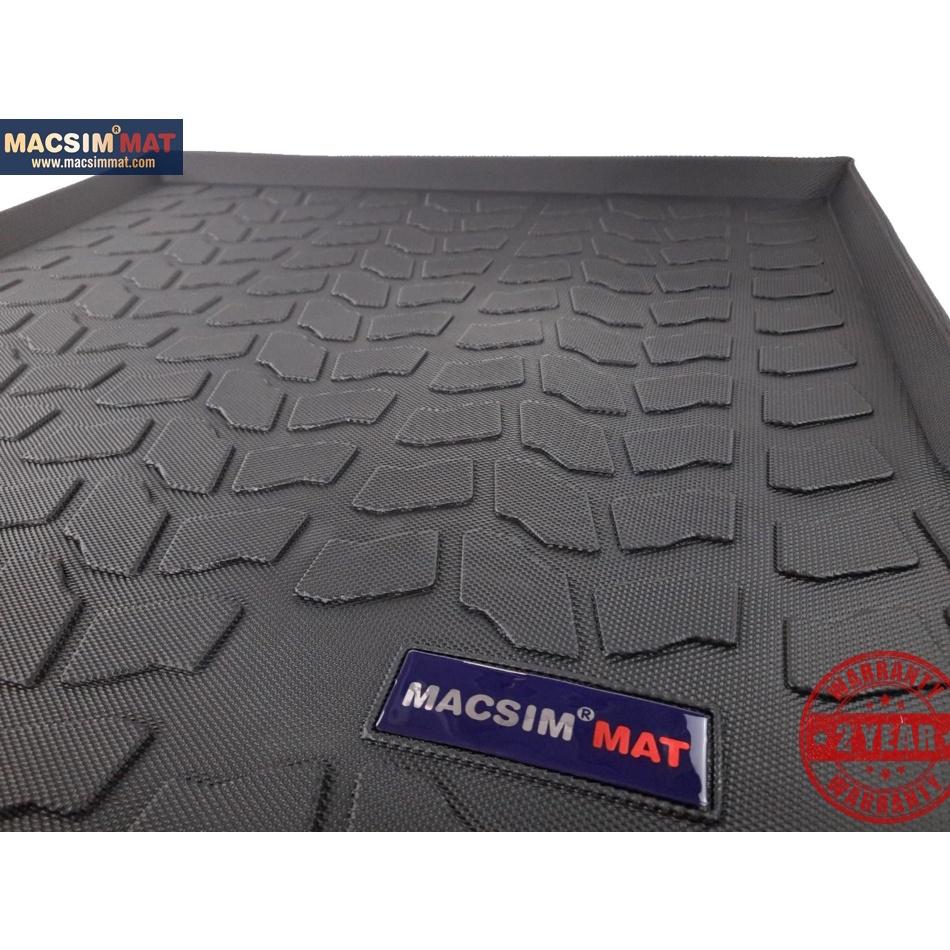 Thảm lót cốp xe ô tô Jaguar F-Pace 2016-đến nay nhãn hiệu Macsim chất liệu TPV cao cấp màu đen(147)