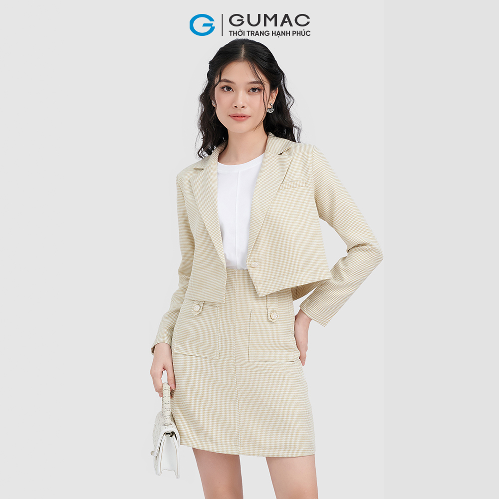Chân váy nữ GUMAC VC10088 lưng liền túi kiểu