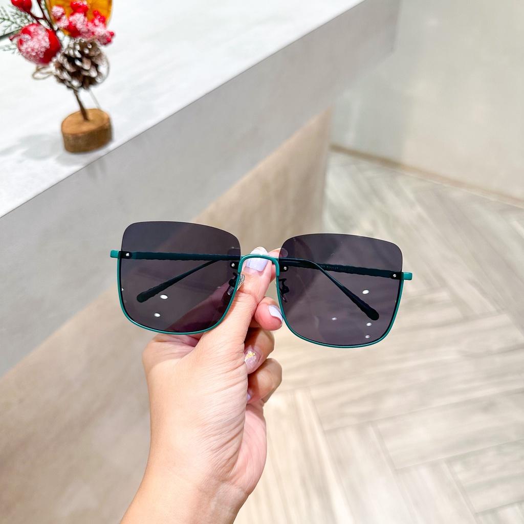 Kính mát nam nữ chống UV400 thiết kế mắt vuông dễ đeo màu sắc thời trang Mo7492  TAD Accessories FS8 - Đen