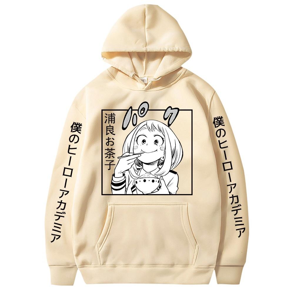 Áo Hoodie Chui Đầu In Hình Anime My Hero Academia Ochaco Uraraka Cho Nam Và Nữ