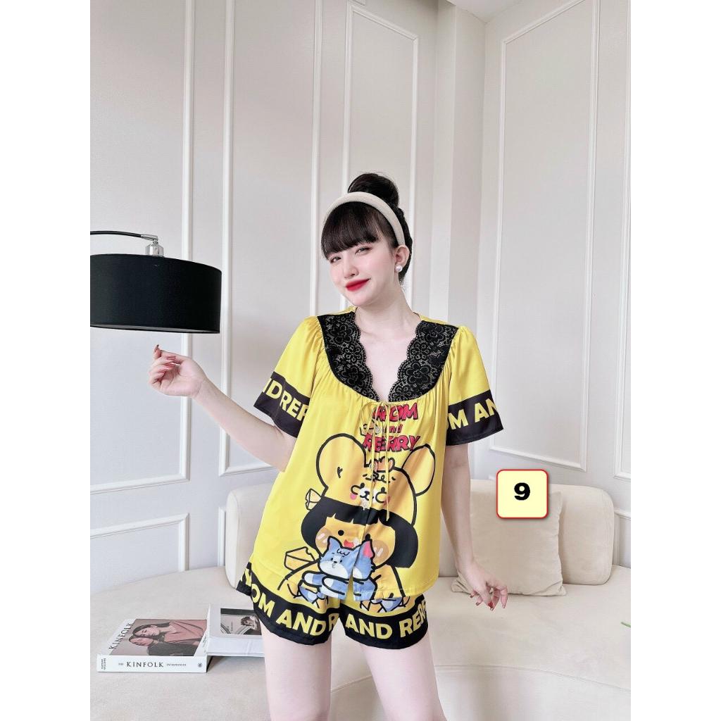 Bộ Đùi Mặc Nhà Nữ Lụa Latin 45-60kg