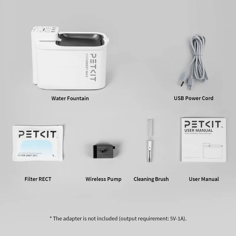 Máy lọc nước cho chó mèo PETKIT Eversweet Max 3L - Dùng pin sạc 5000mAh