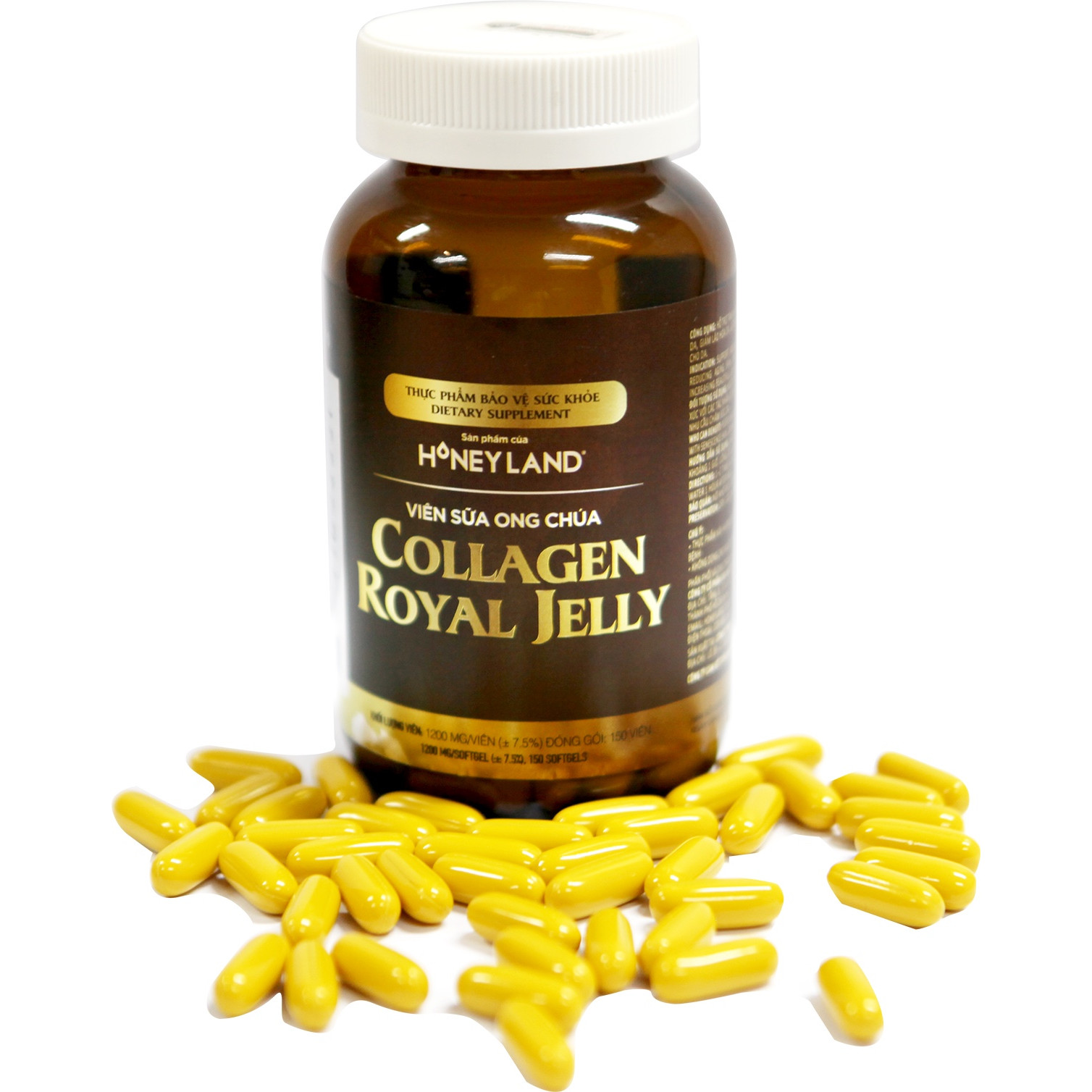 VIÊN SỮA ONG CHÚA COLLAGEN ROYAL JELLY HONEYLAND 60 VIÊN