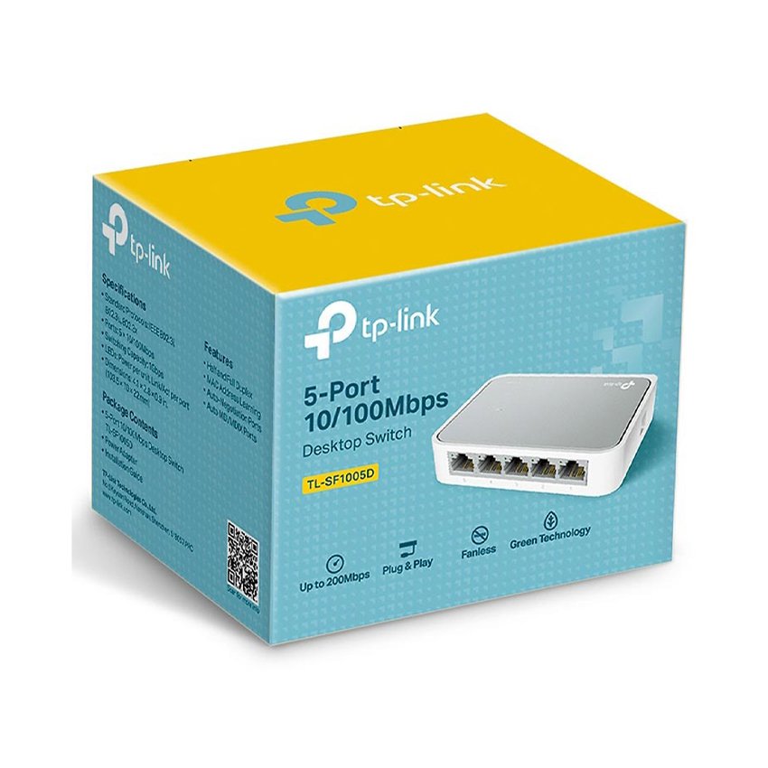 SWITCH TP-LINK TL-SF1005D (5PORT 10/100MBPS - VỎ NHỰA)-hàng chính hãng