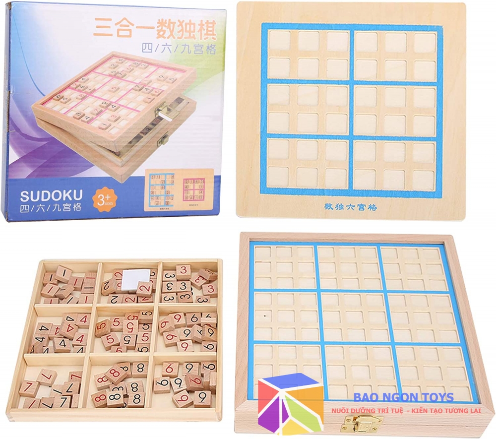 ĐỒ CHƠI BOARD GAME CỜ SUDOKU, TRÒ CHƠI TRÍ TUỆ THÔNG MINH CHO BÉ, PHÁT TRIỂN TRÍ TUỆ, TƯ DUY LOGIC DG192